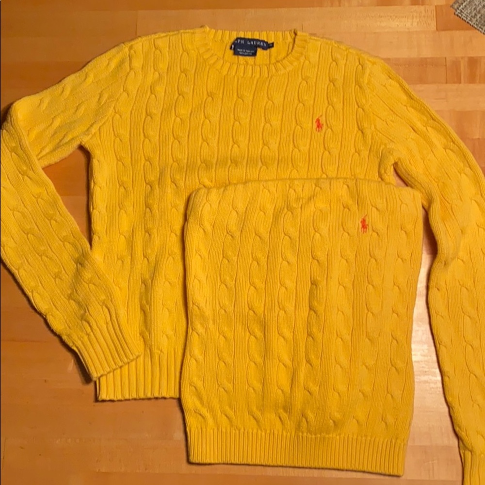 RL Cableknit Sweater Set